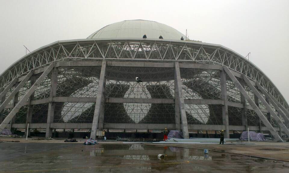 兖州温泉馆网架工程